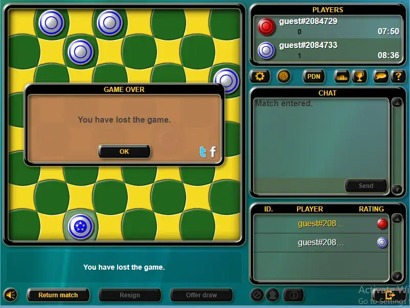 Live Checkers game 79. 2 games with a Grand master on Flyordie.com